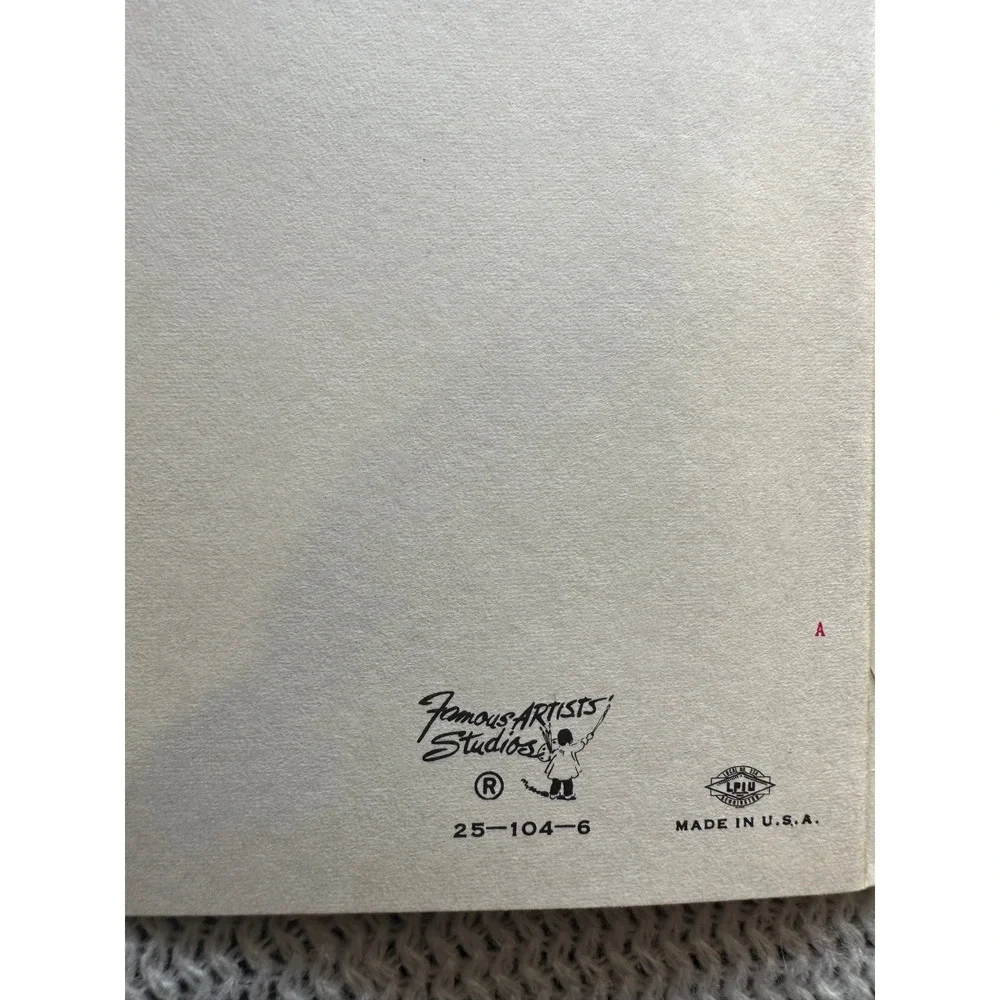Vintage, greeting card  NEW famous artist studios 1950s